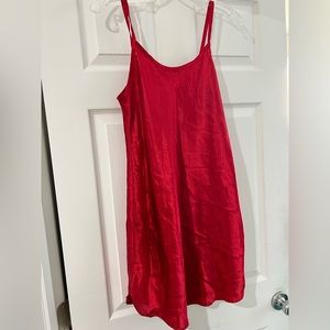 Slip silk nightgown